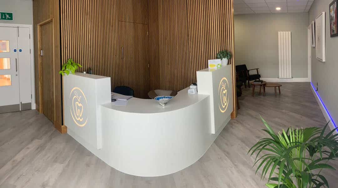 A view of Eilertsen Dental Care's modern reception area